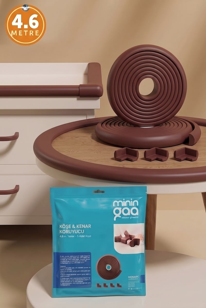 Miningaa Köşe & Kenar Koruyucu Set (4.6 Metre) – Bebek Mobilya Kenar Koruyucu