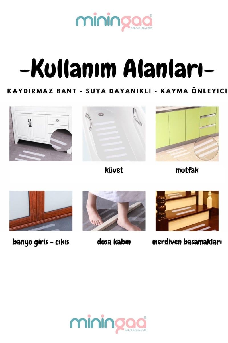 Toplam 24 Adet Kaydırmaz Bant Bebek Çocuklar Ve Yetişkinler Için Kaymaz Şerit Güvenli Duş Ve Küvet
