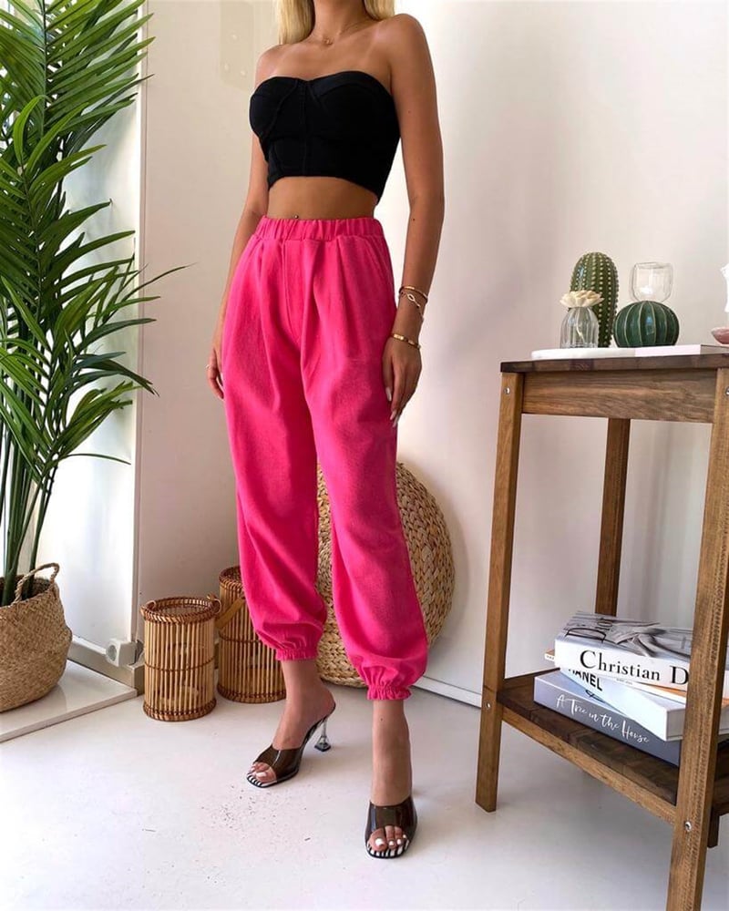 Straplez Crop - Siyah