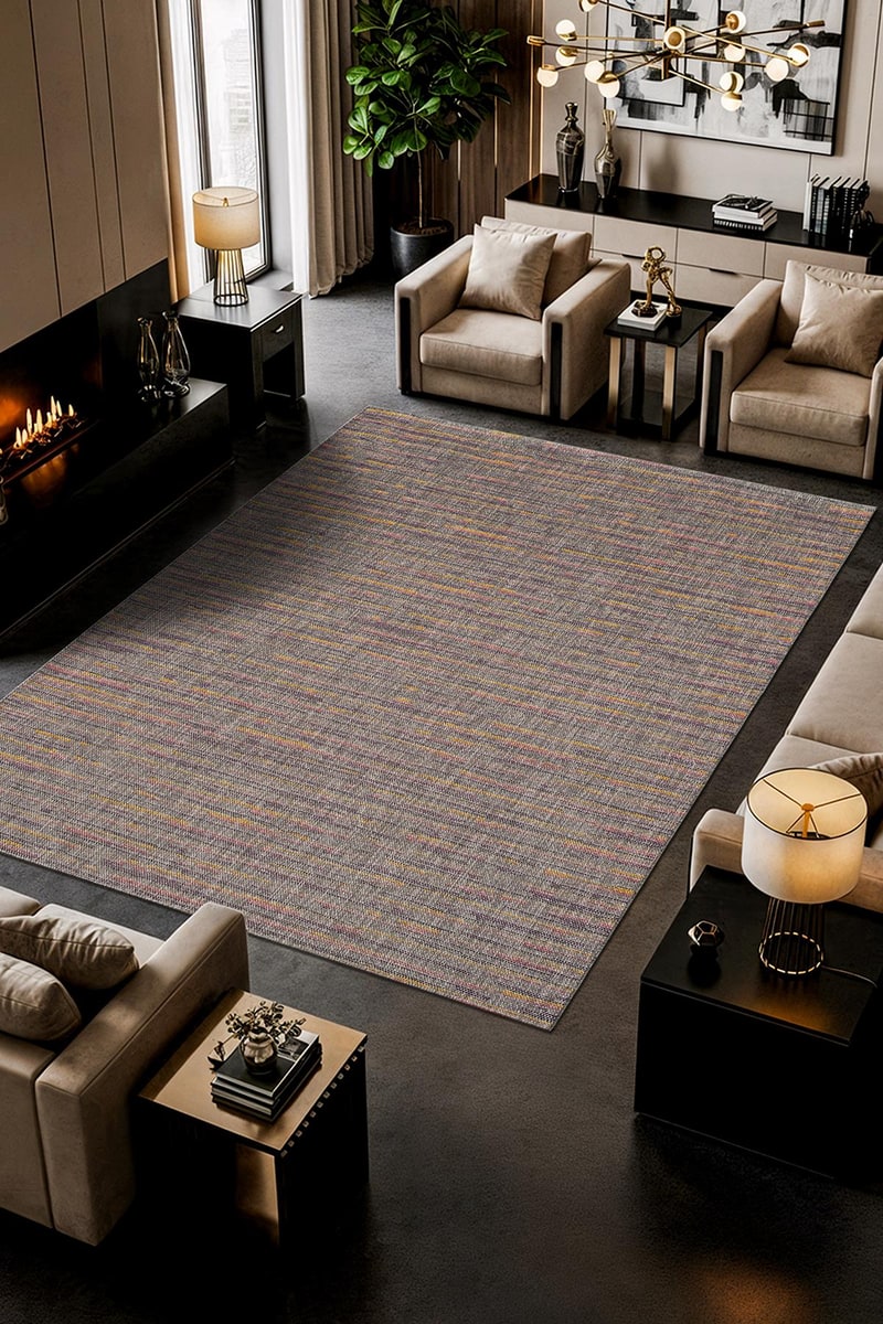 Zeen ZE003R gri sisal halı
