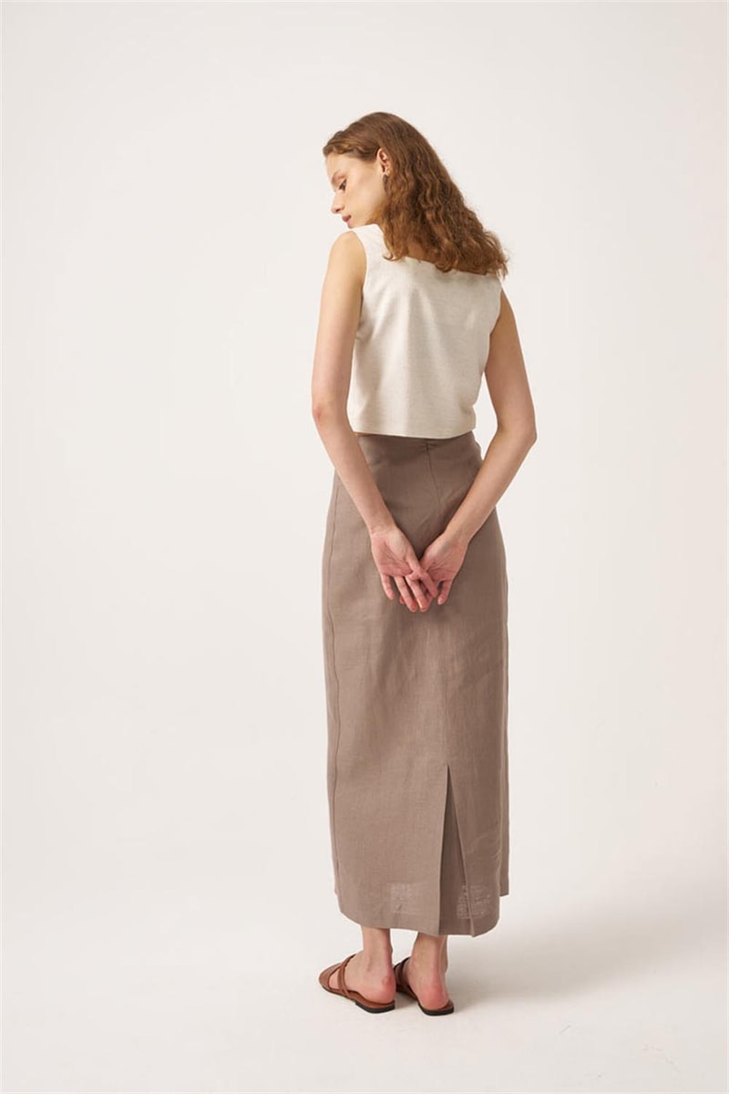 %100 Keten Kalem Etek