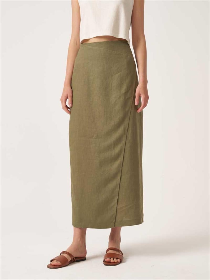 %100 Keten Kalem Etek