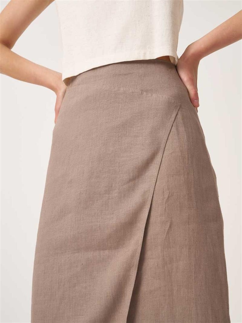 %100 Keten Kalem Etek