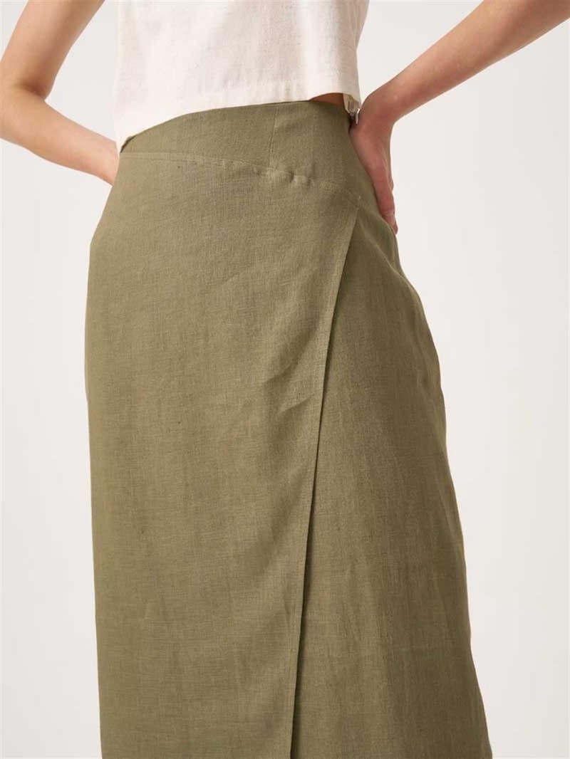 %100 Keten Kalem Etek