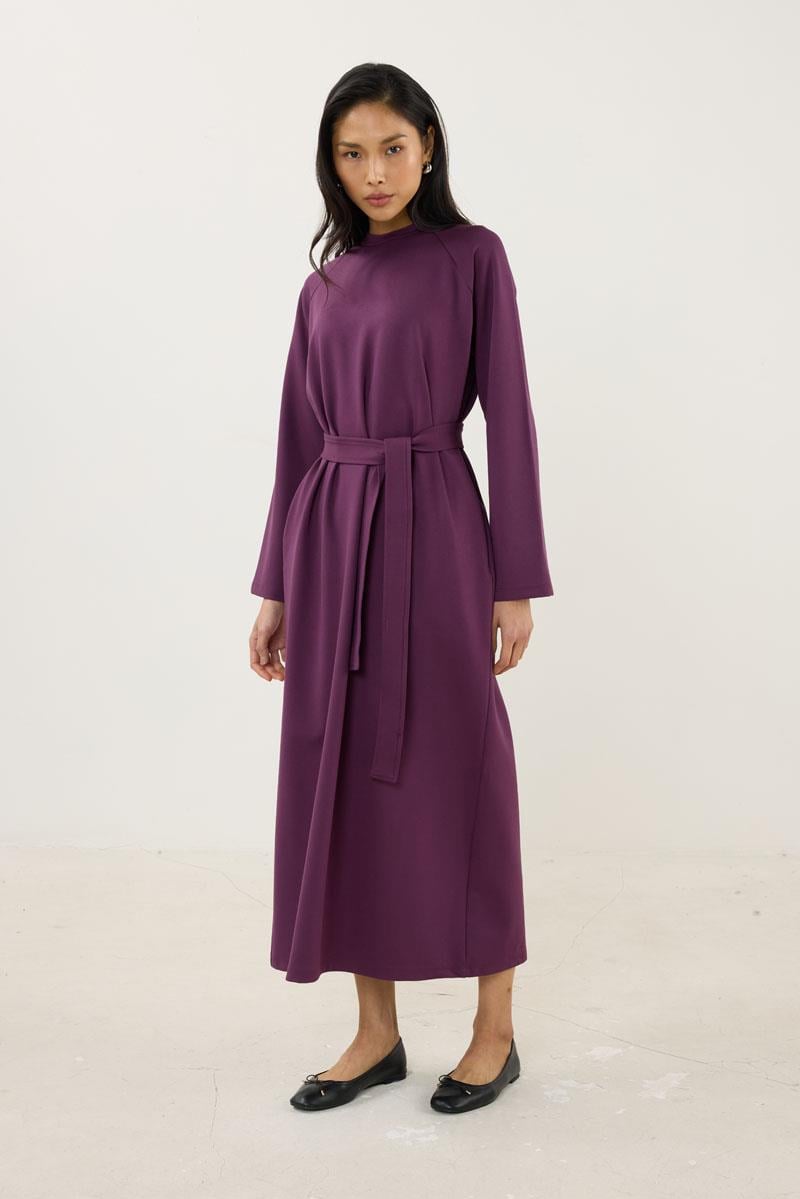 Basic Elbise Mürdüm