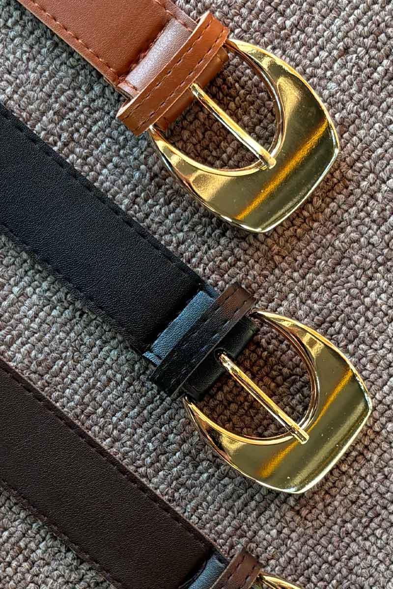 Büyük Tokalı Kemer Acı kahve