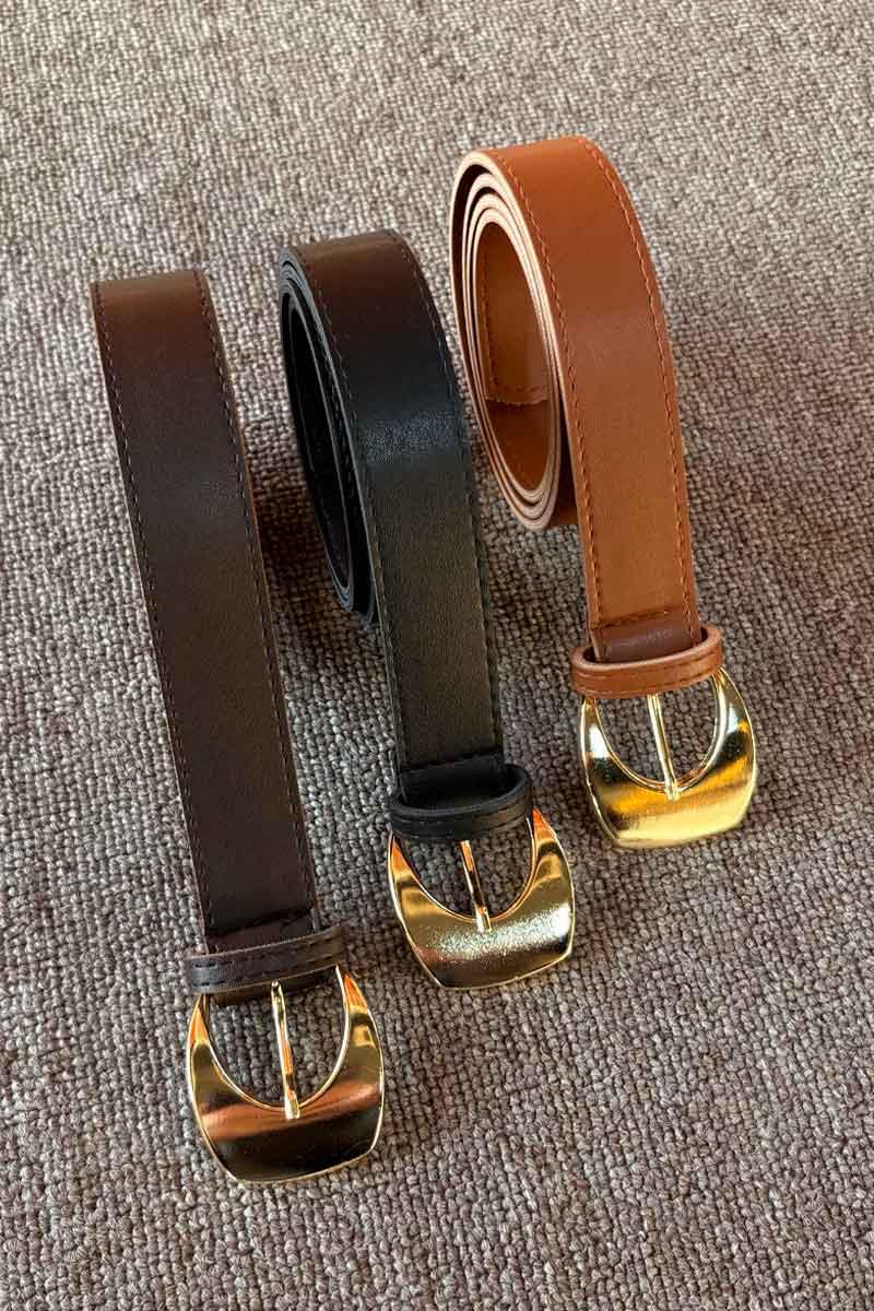 Büyük Tokalı Kemer Acı kahve