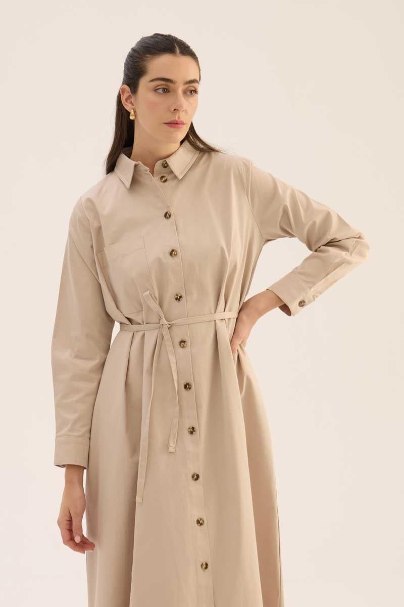 Çan Kesim Gömlek Elbise