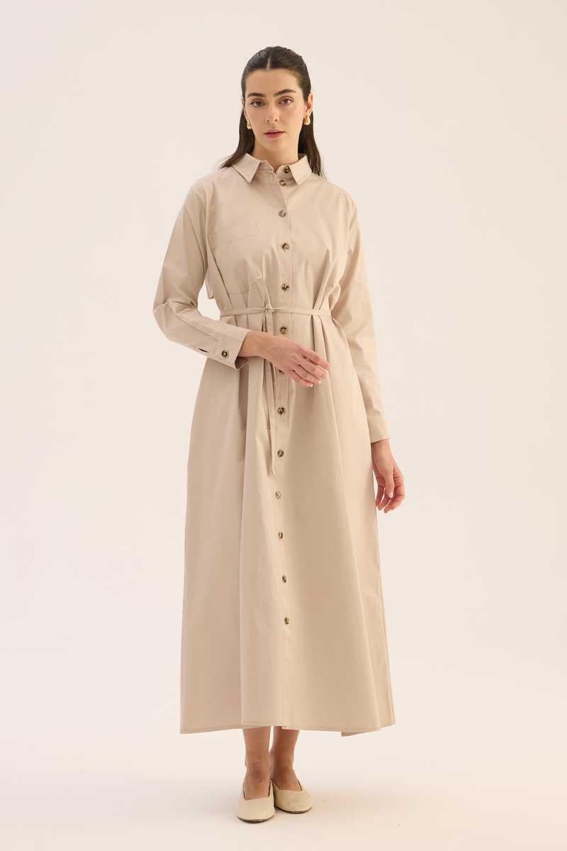 Çan Kesim Gömlek Elbise