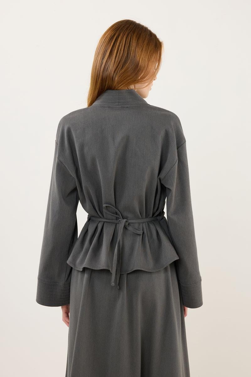 Dikiş Detaylı Ceket Antrasit