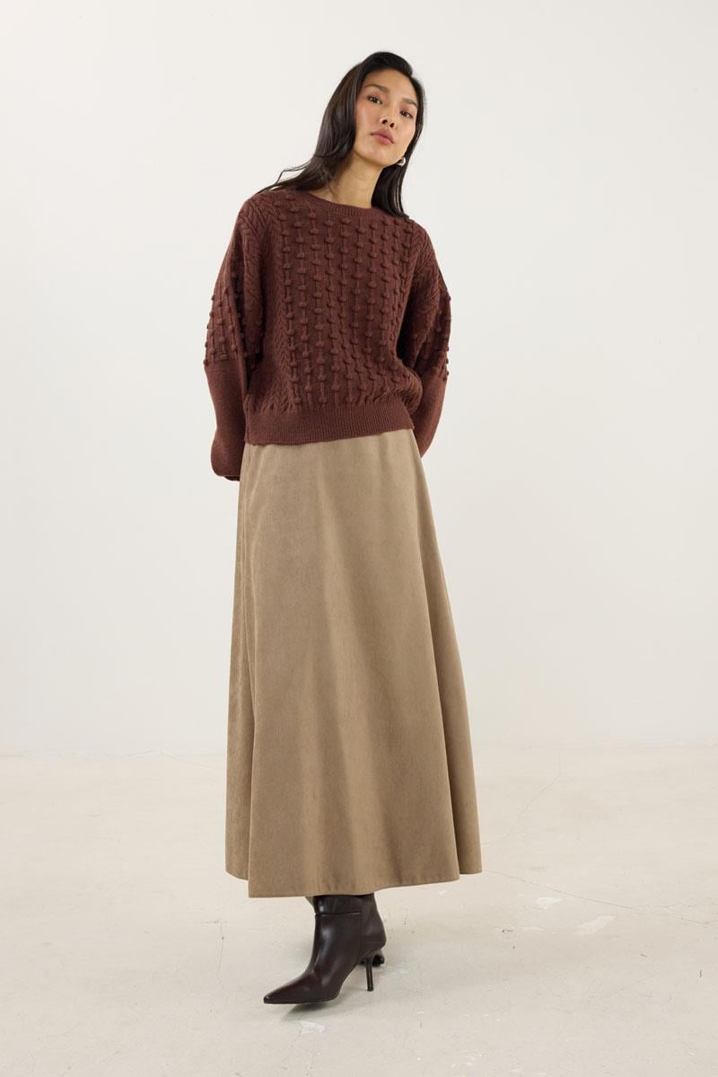 Düğüm Detaylı Kazak Tarçın