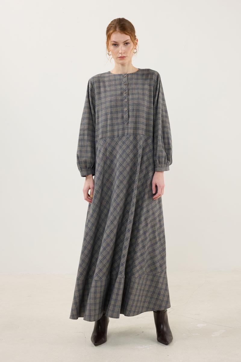 Ekoseli Elbise Vizon