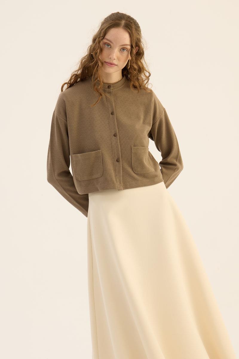 Etek Üstü Triko Hırka