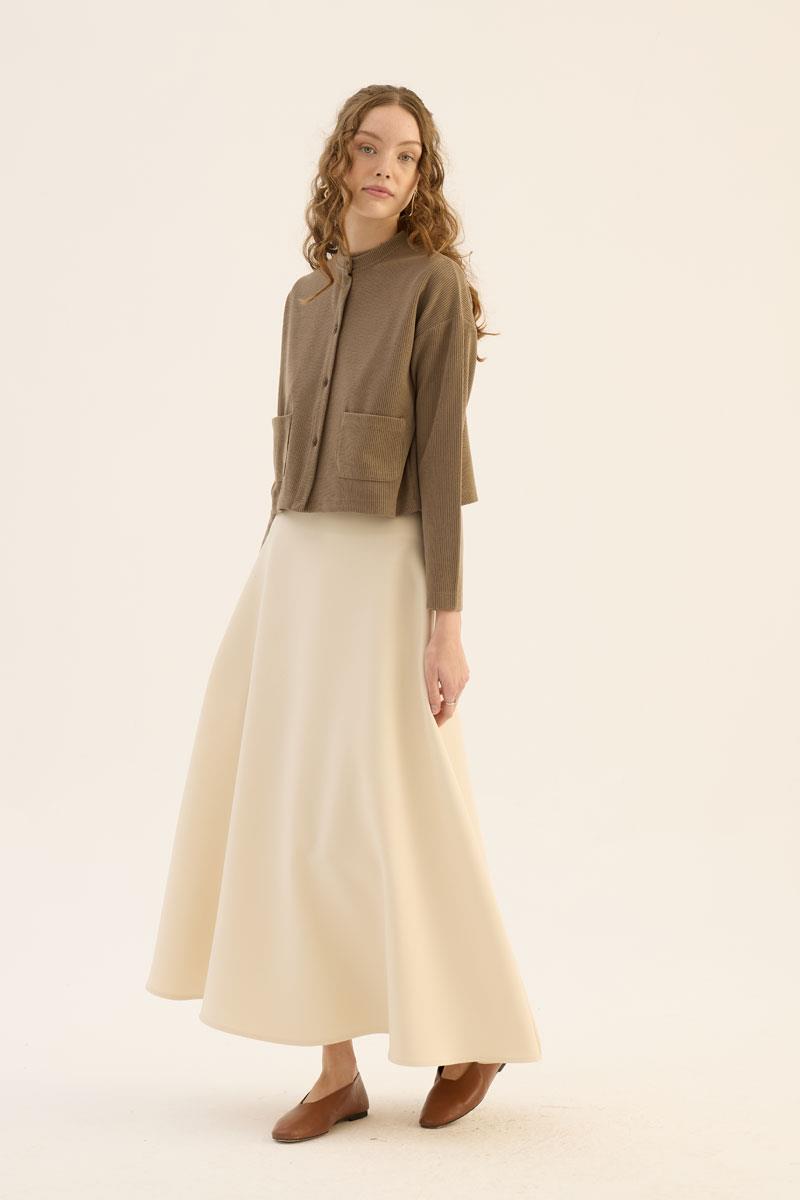 Etek Üstü Triko Hırka