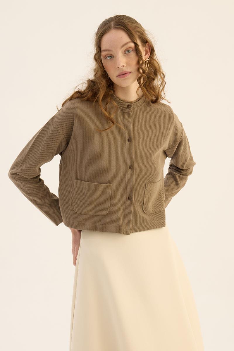 Etek Üstü Triko Hırka