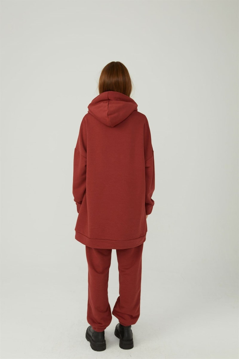 Kapaklı Cepli Sweatshirt