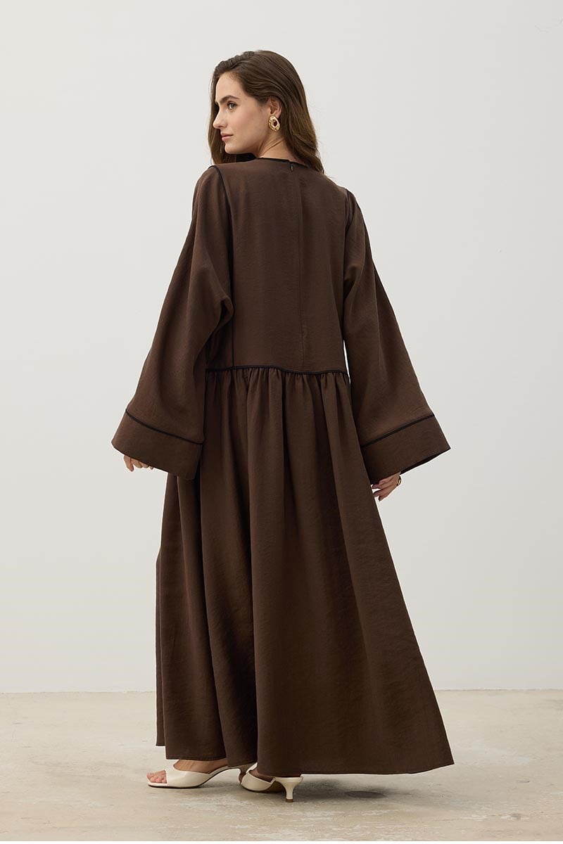 Kimono Kol Elbise Acı kahve