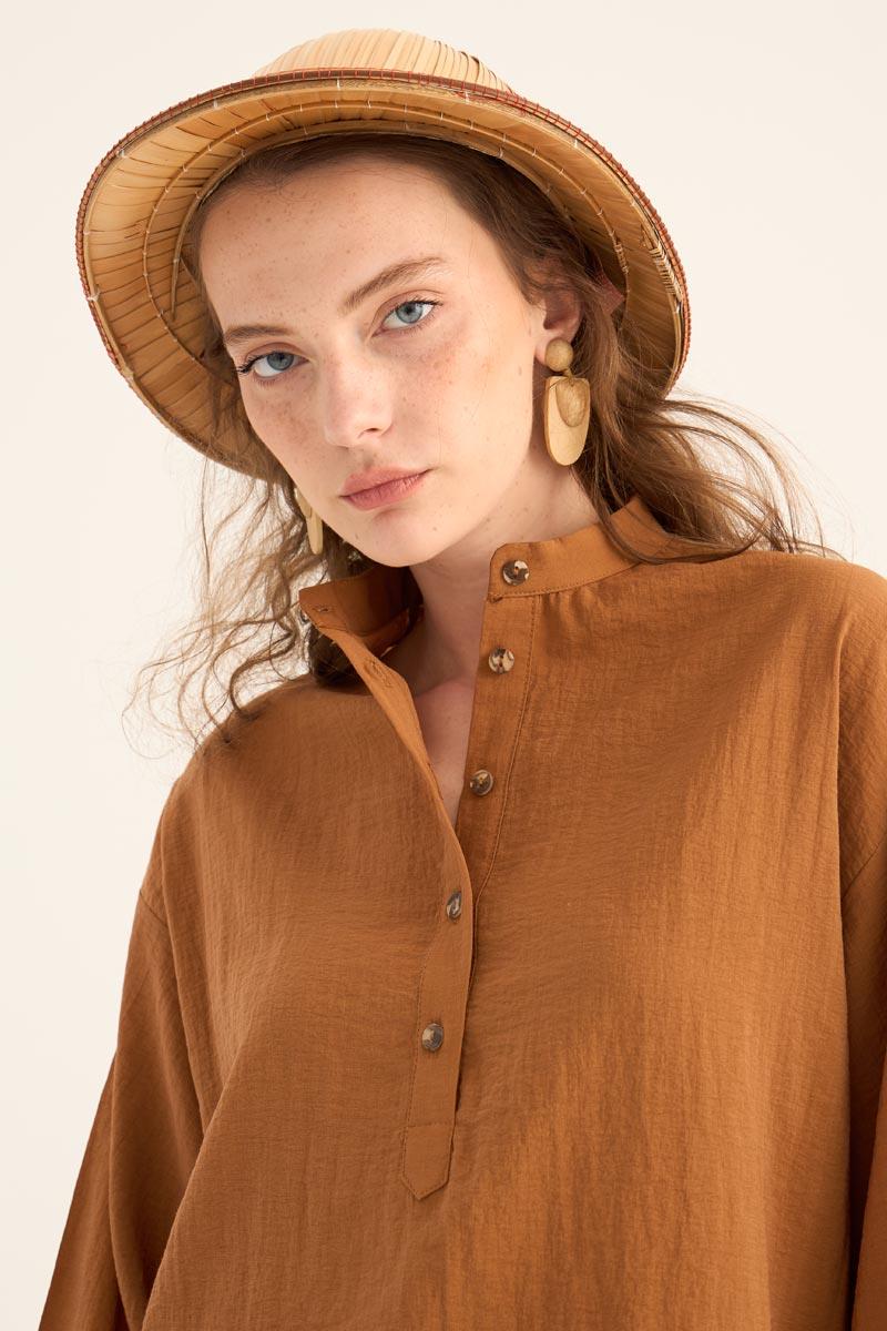 Kırışık Dokulu Bluz