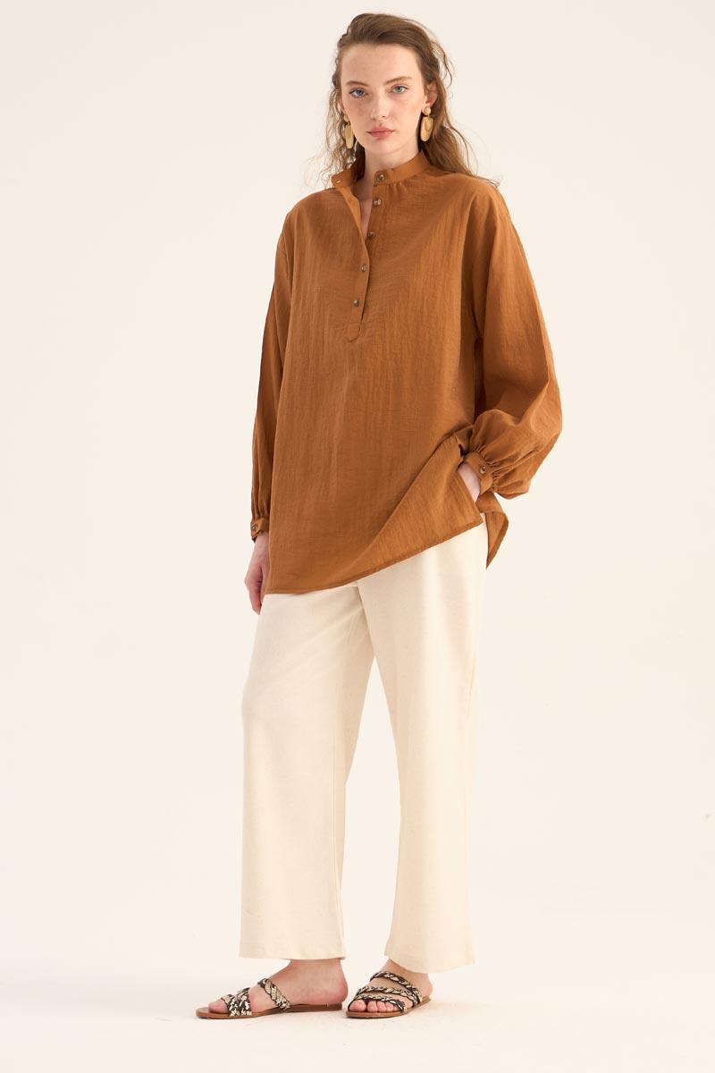 Kırışık Dokulu Bluz