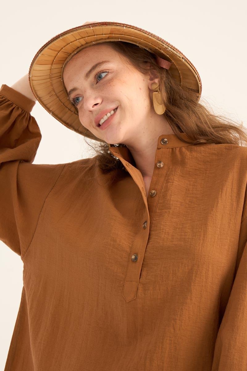 Kırışık Dokulu Bluz