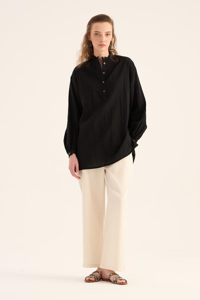 Kırışık Dokulu Bluz