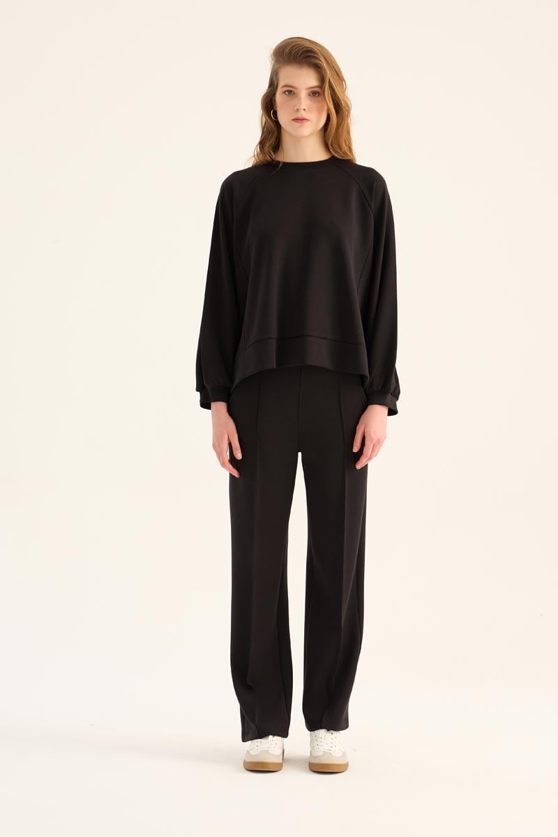 Kısa Modal Sweatshirt