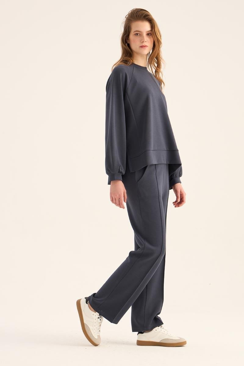 Kısa Modal Sweatshirt