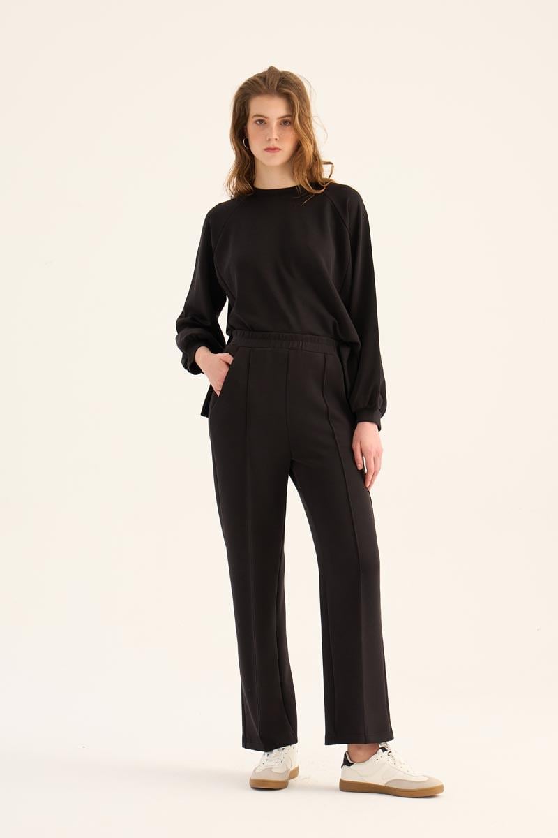 Kısa Modal Sweatshirt