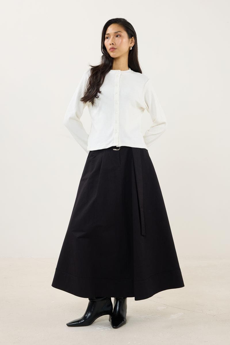 Kısa Triko Hırka Ekru