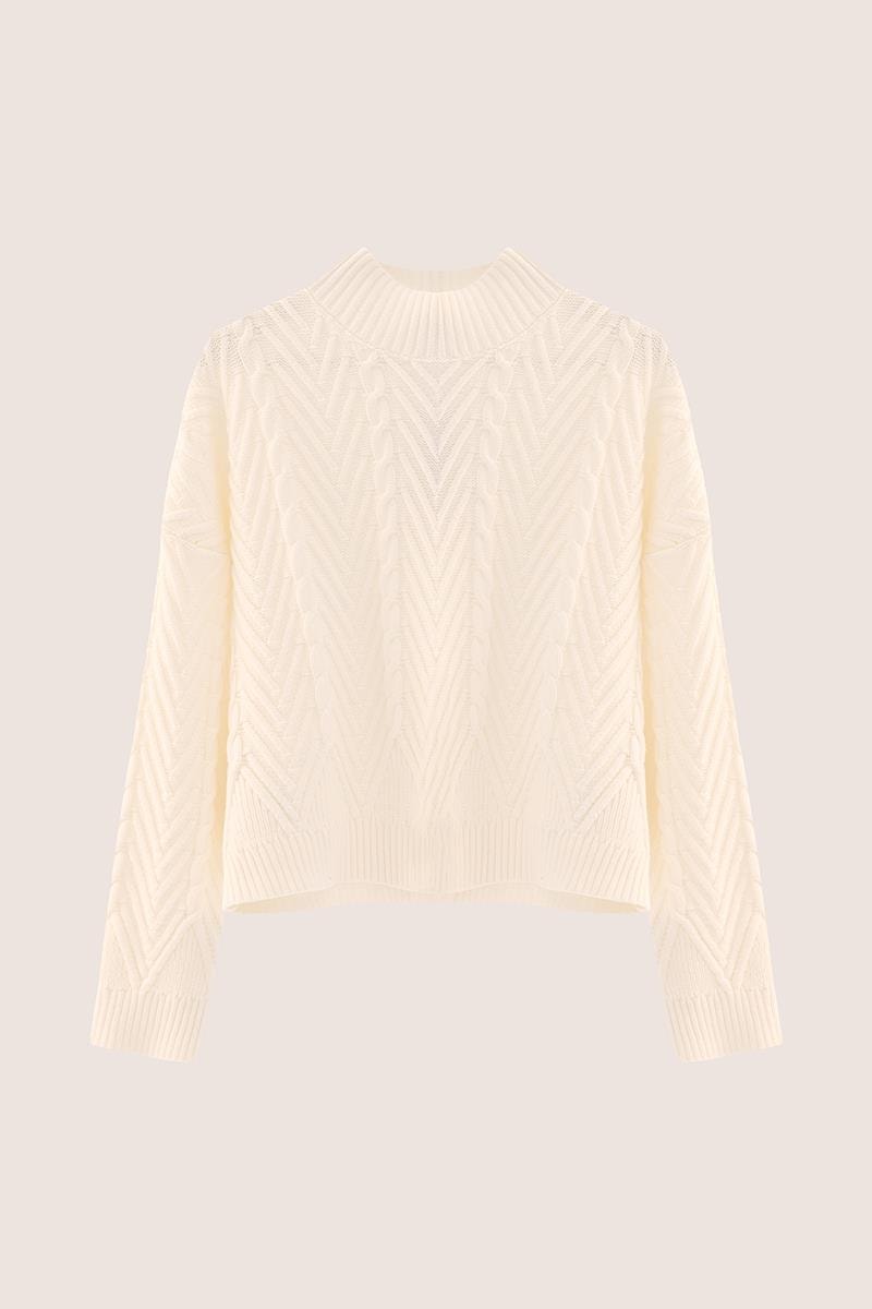 Kısa Verev Motifli Kazak