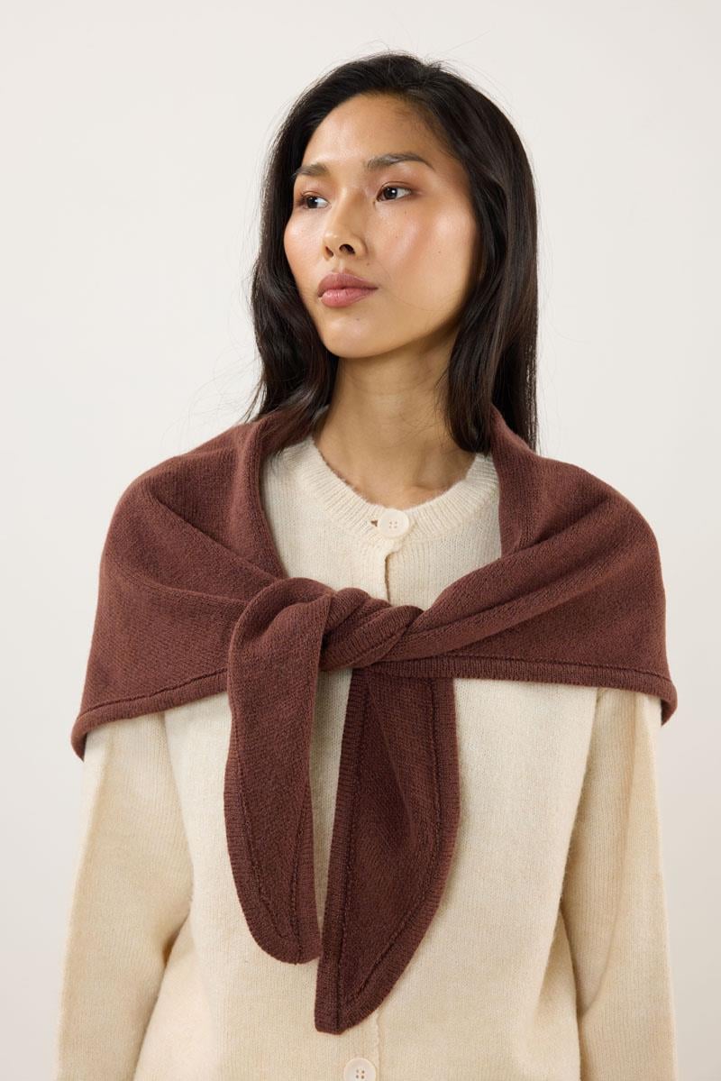 Örme Triko Atkı Tarçın