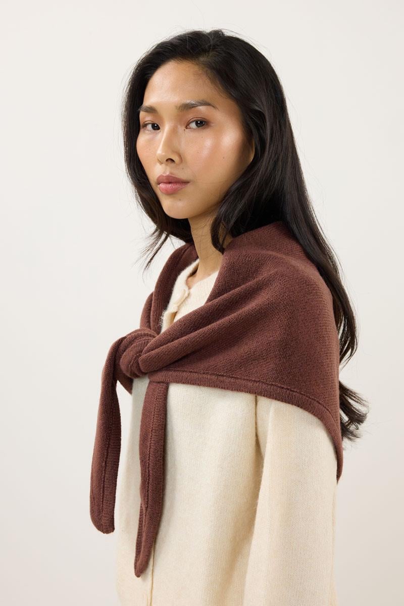 Örme Triko Atkı Tarçın