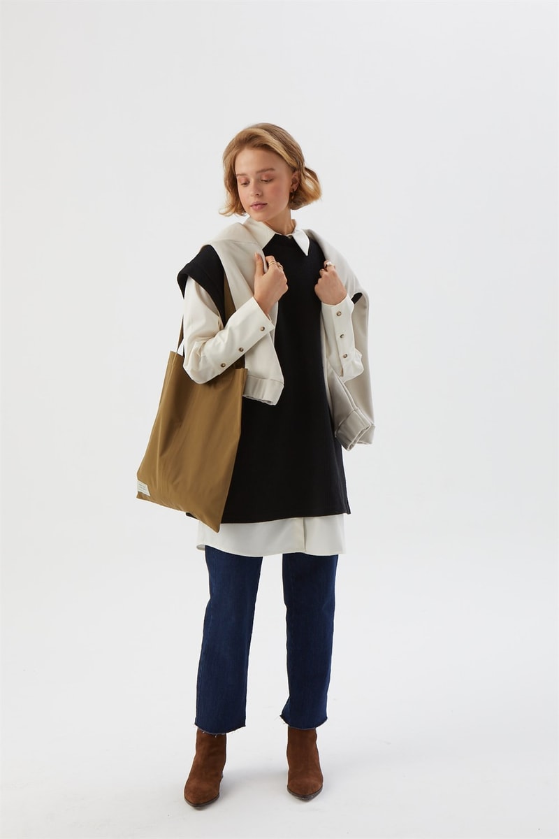 Pamuklu Shopper Çanta