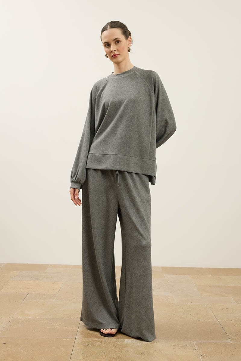 Rahat Kesim Sweatshirt Antrasit
