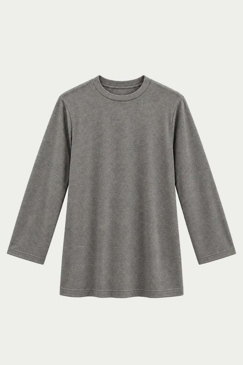 Rahat Kesim Uzun Sweatshirt Antrasit