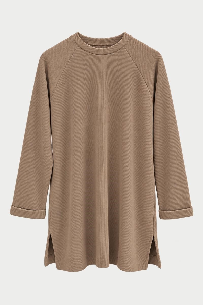 Reglan Kol Triko Kazak Koyu camel