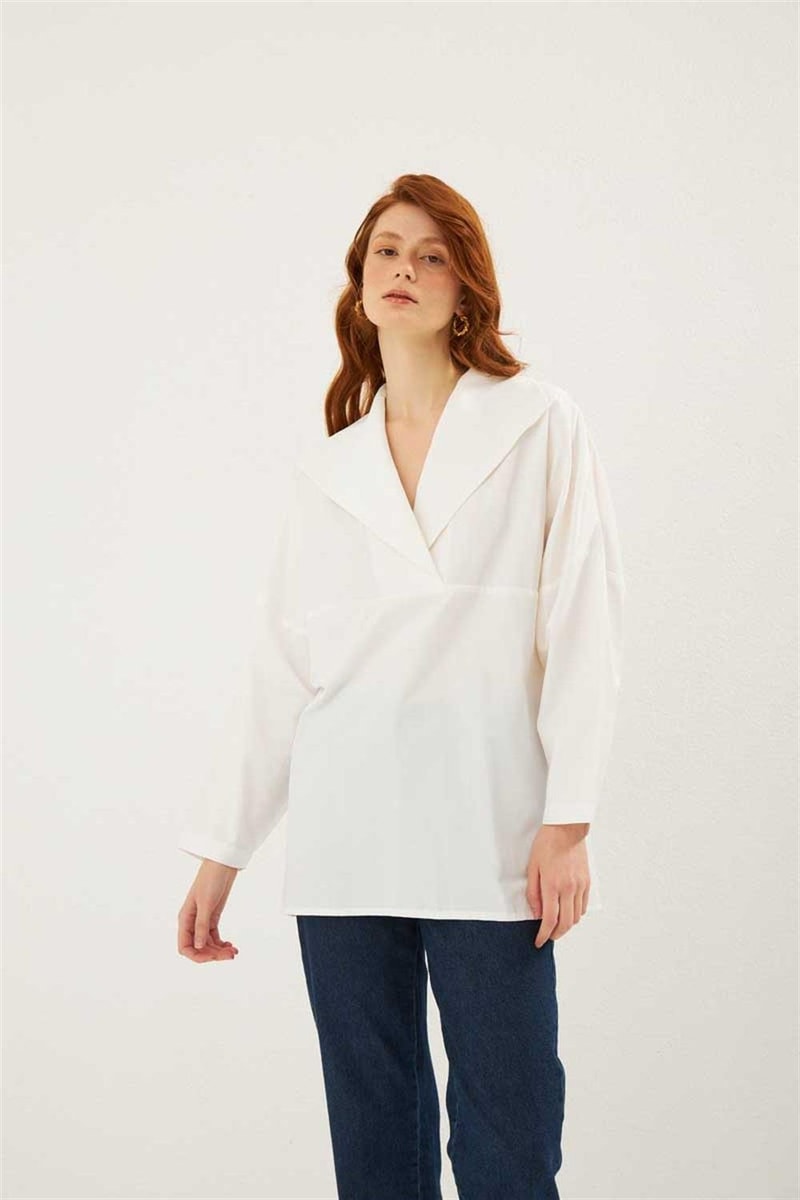 Şal Yaka Bluz