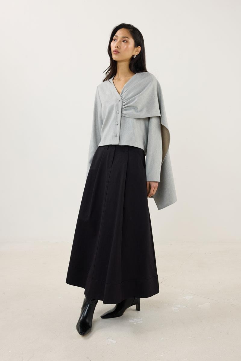 Şalı Çıkabilen Ceket Gri