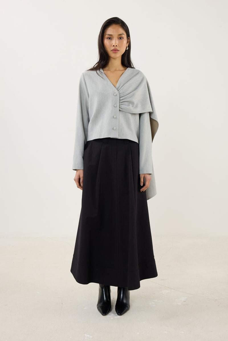 Şalı Çıkabilen Ceket Gri