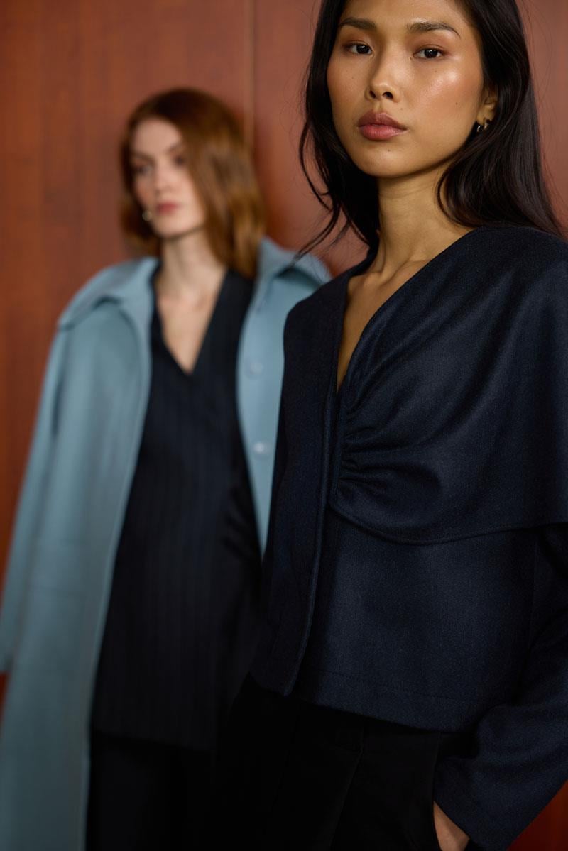 Şalı Çıkabilen Ceket Lacivert