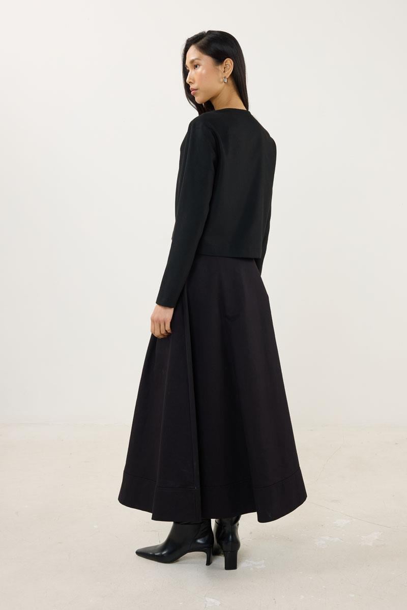 Şalı Çıkabilen Ceket Siyah