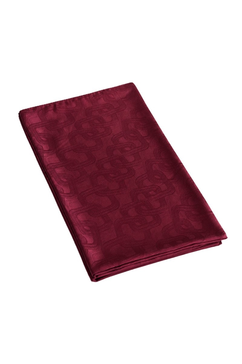 Sarmal Desenli Jakarlı Şal Bordo
