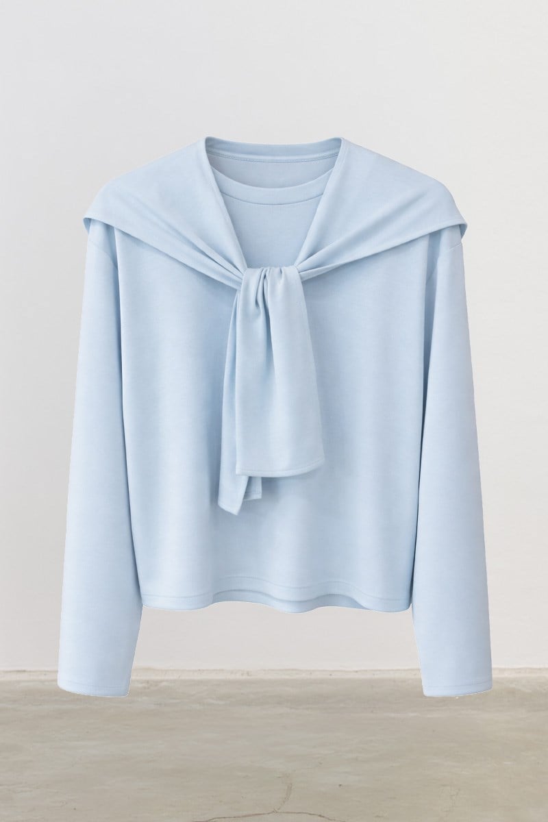 Seyyar Parçalı Sweatshirt Buz Mavisi