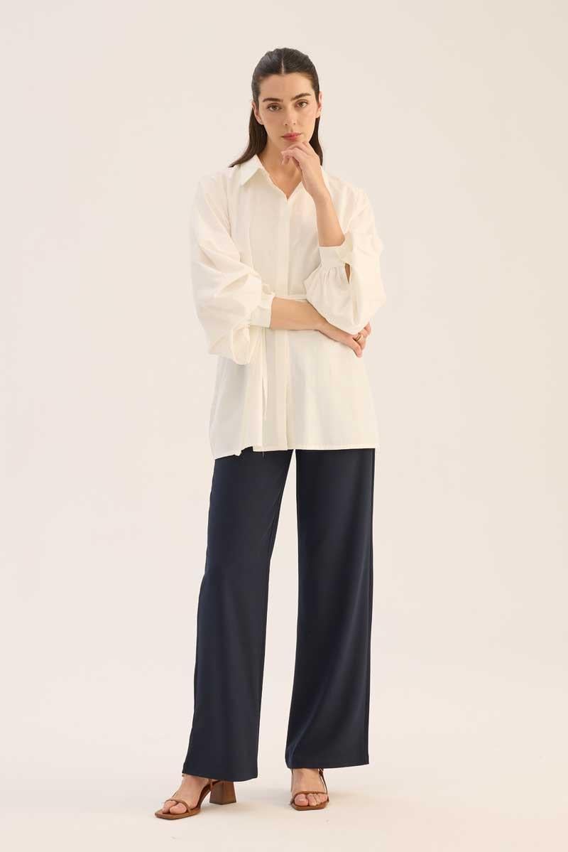 Takma Balon Kollu Gömlek