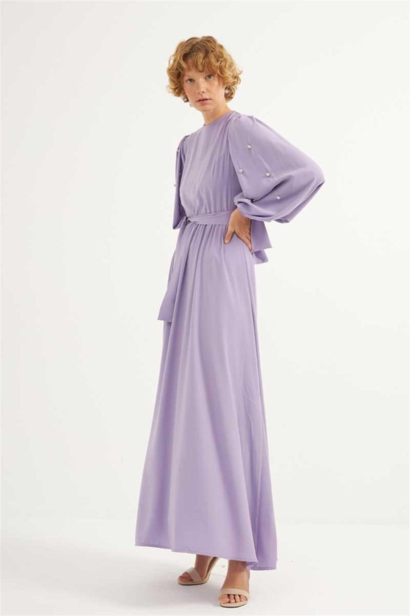 Taş İşlemeli Gece Elbisesi