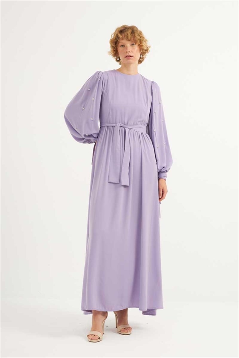 Taş İşlemeli Gece Elbisesi