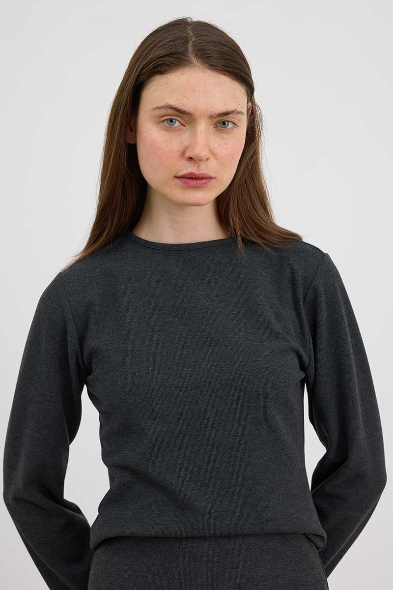 Ultrasoft Triko Basic Bluz Antrasit