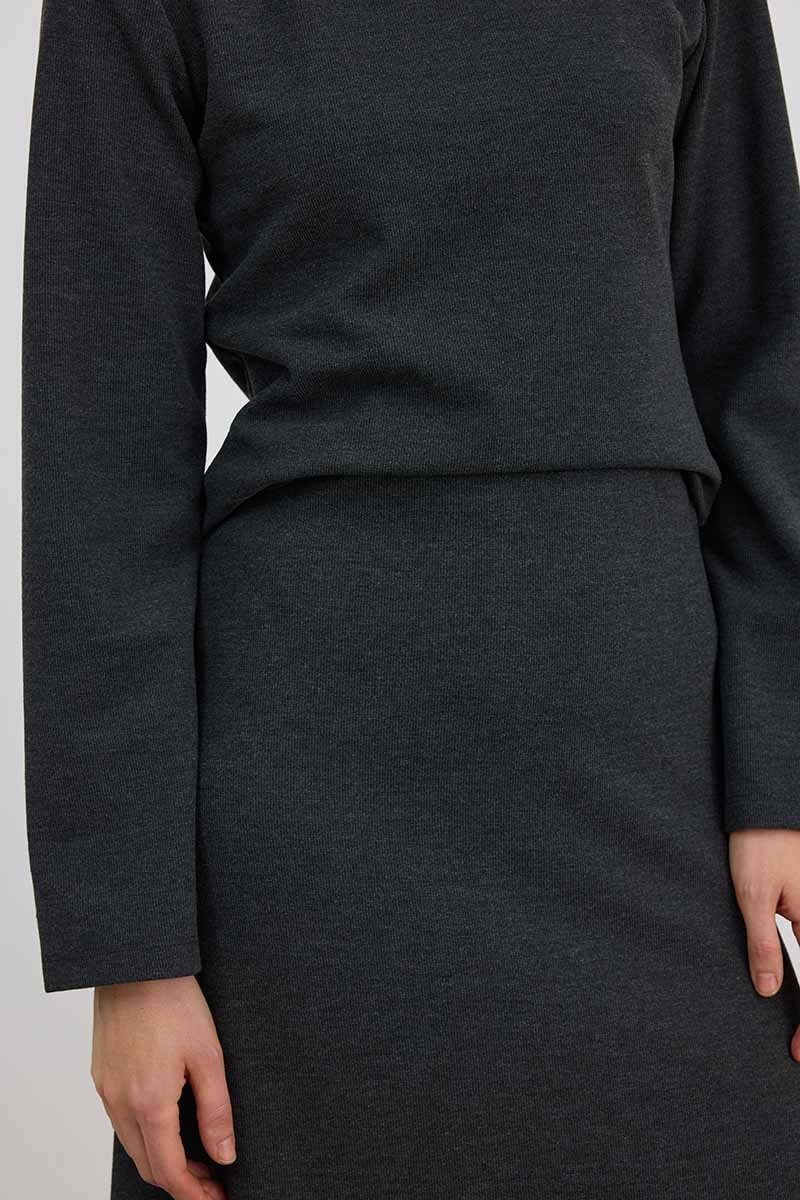 Ultrasoft Triko Basic Bluz Antrasit