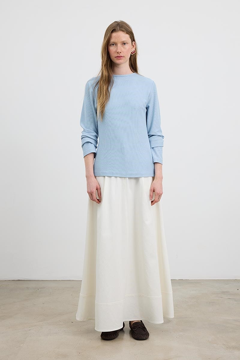 Ultrasoft Triko Basic Bluz Bebe Mavisi