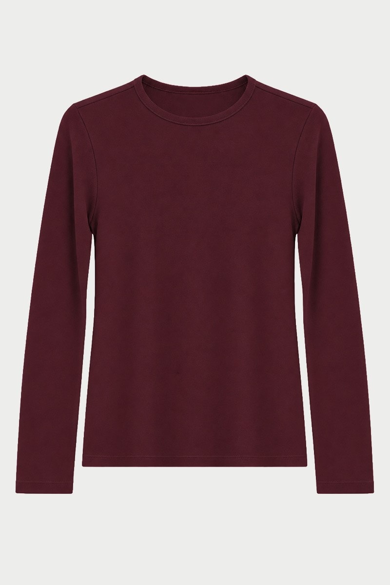 Ultrasoft Triko Basic Bluz Bordo